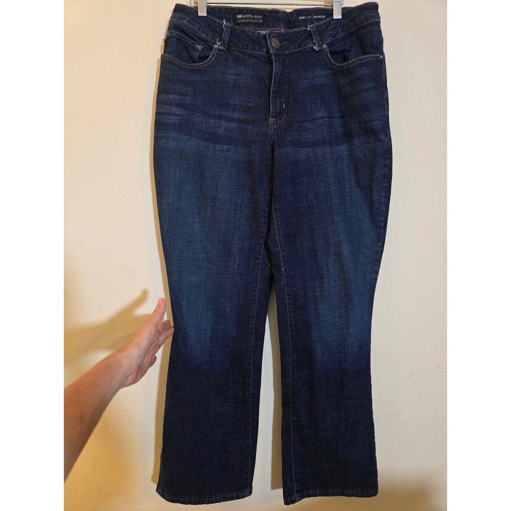 Lee Modern Series Curvy Fit Bootcut Jeans Dark Wash 16W Medium DD2-14G-LMDH14943